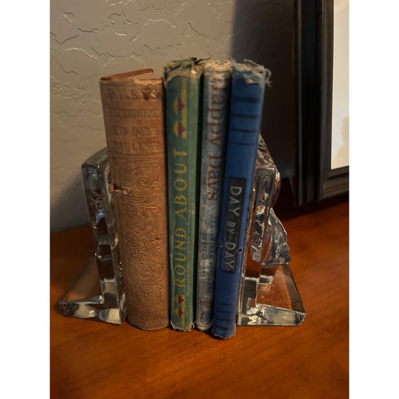 VTG Crystal Clipper Sailing Ship Schooner Bookends New Martinsville 3D Maritime - Picture 13 of 14